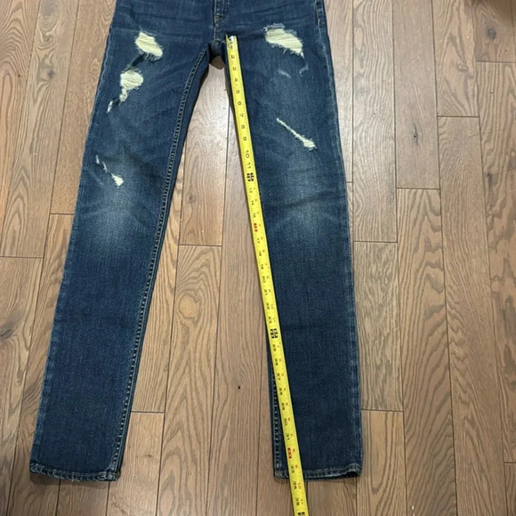 Armani Exchange J13 SLIM FIT JEANS size 4 (EU27) High Waisted Distressed - Picture 5 of 8